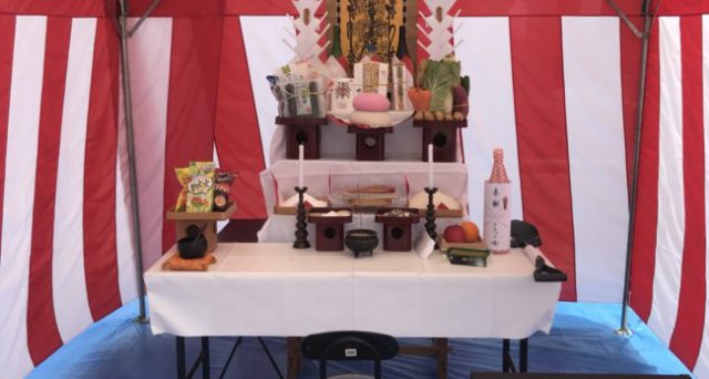仏式の地鎮祭