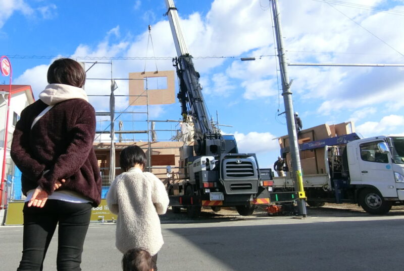 祝㊗️ 今年１棟目の建て方です！