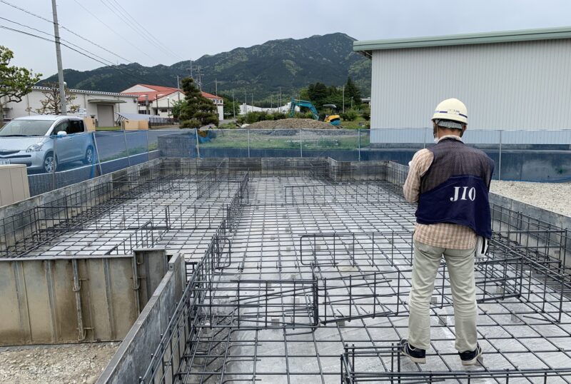 東近江市にて配筋検査