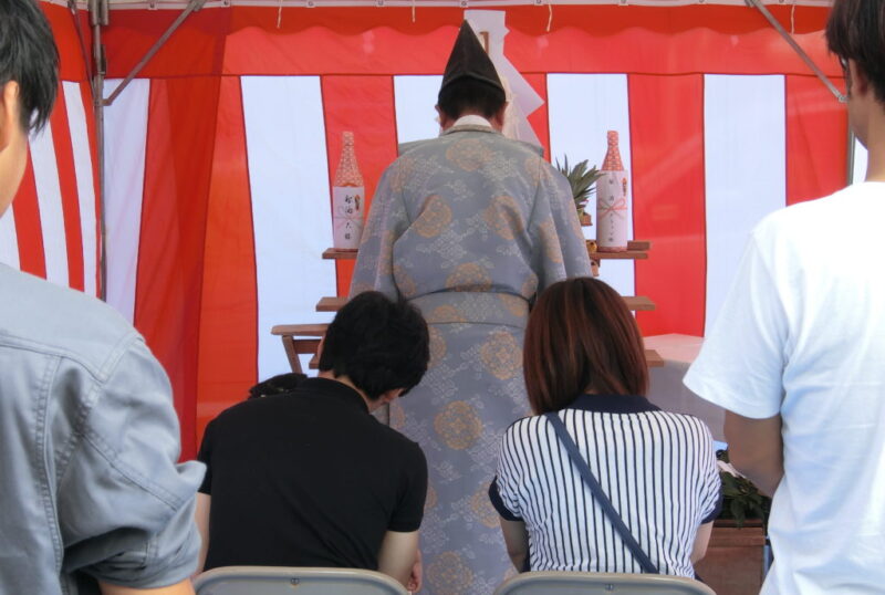 地鎮祭を行いました。その１
